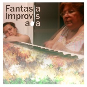 Fantasia improvisada, com as tias Clia e Sueli